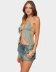 EDIKTED Safi Backless Split Front Halter Top image number 2