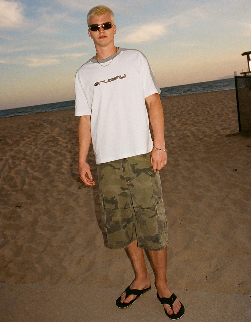 RSQ Mens Baggy Twill Cargo Jorts image number 6