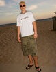 RSQ Mens Baggy Twill Cargo Jorts image number 7