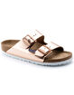 BIRKENSTOCK Arizona Soft Footbed Womens Metallic Copper Sandals image number 1