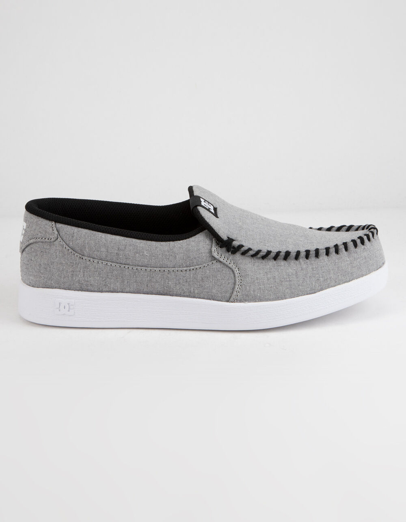 DC SHOES Villain TX SE Heather Gray Mens Slip-On Shoes image number 0