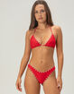 FULL TILT Eyelet Triangle Bikini Top image number 6