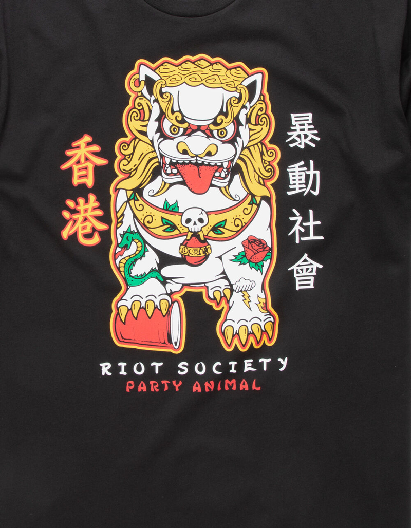 RIOT SOCIETY Fu Dog Mens T-Shirt image number 1