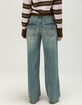 RSQ Womens Embroidered Low Rise Original Baggy Jeans image number 2