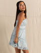 FULL TILT Ruffle Tier Womens Slip Dress image number 6