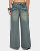 EDIKTED Adjustable Button Low Rise Baggy Jeans image number 3