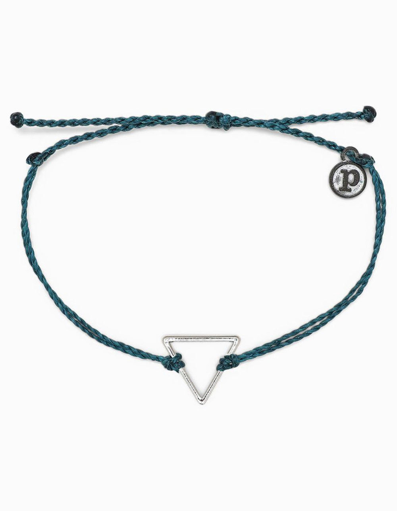PURA VIDA Silver Triangle Bracelet image number 0