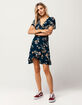 IVY & MAIN Floral Ruffle Wrap Dress image number 4