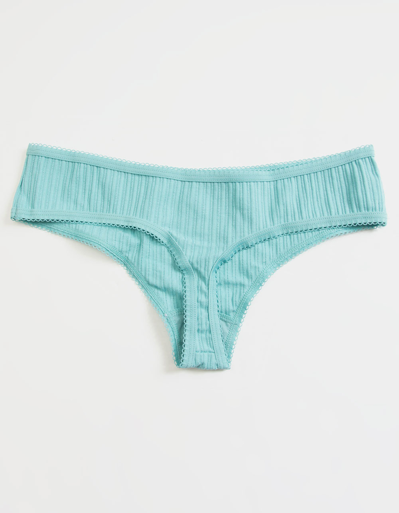 FULL TILT Picot Trim Thong image number 1