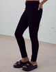 RSQ Curvy Womens Black High Rise Skinny Jeans image number 9
