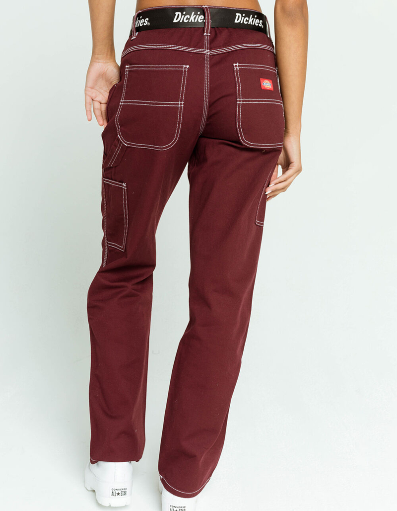 DICKIES Belted Womens Port Carpenter Pants image number 3