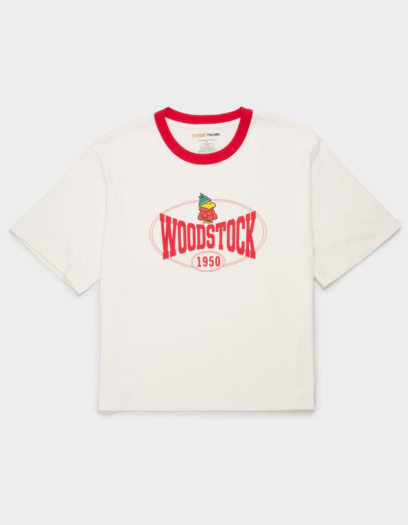 RSQ x Peanuts Woodstock Puffer Mens Boxy Tee image number 1