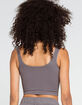 RSQ Seamless Square Neck Womens Dark Gray Cami image number 3