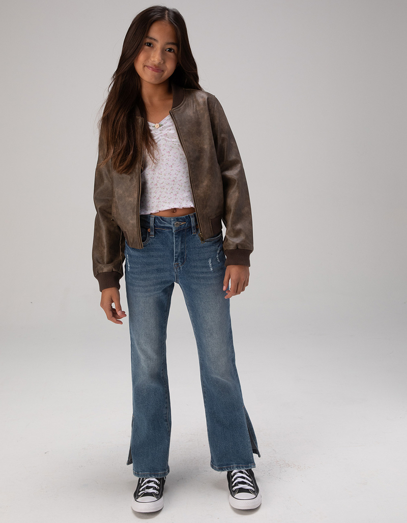 BLANK NYC Secret Code Girls Low Rise Slit Jeans image number 0