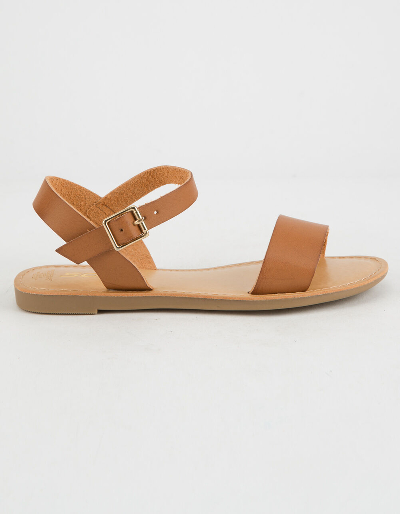 SODA Ankle Strap Girls Tan Sandals image number 2