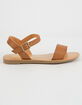 SODA Ankle Strap Girls Tan Sandals image number 3