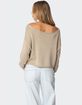 EDIKTED Aviv Wide Neck Oversized Sweater image number 4