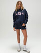 FULL TILT Puff Hibiscus Womens Hoodie image number 2