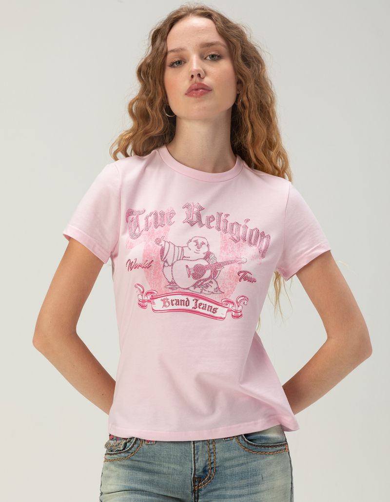 TRUE RELIGION Crystal Classic Womens Tee image number 0