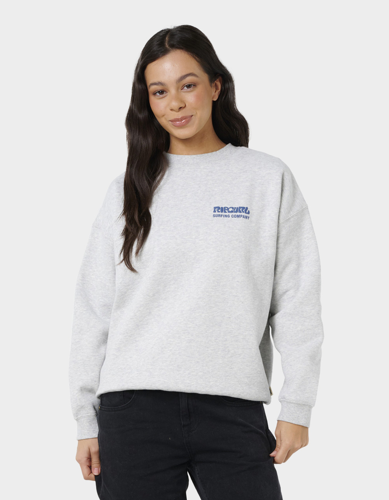 RIP CURL Surf Puff Heritage Womens Crewneck Sweatshirt image number 0