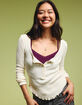 BILLABONG My Henley Womens Long Sleeve Top image number 6