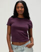 TILLYS Womens Stripe Ringer Tee image number 1