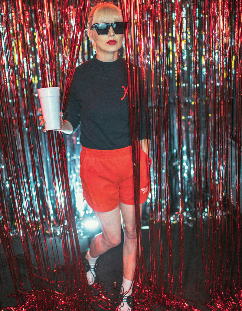 BRIXTON x Coca-Cola Womens Corduroy Runner Shorts image number 4