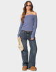 EDIKTED Elona Off Shoulder Knit Top image number 2