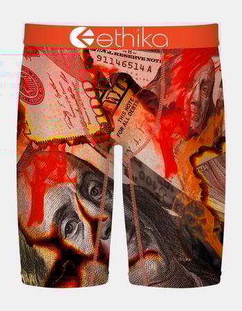 ETHIKA Burnin Hundreds Staple Boys Boxer Briefs Primary Image
