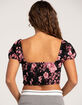 WEST OF MELROSE Floral Hook N Eye Womens Corset Top image number 3