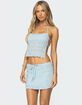 EDIKTED Mari Backless Ruffle Chiffon Top image number 4