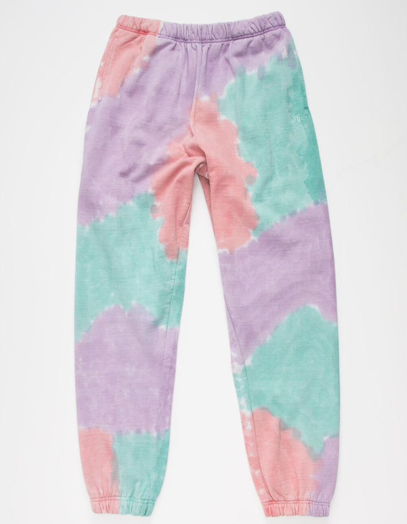 OBEY Sustainable Tie Dye Mens Sweatpants image number 0
