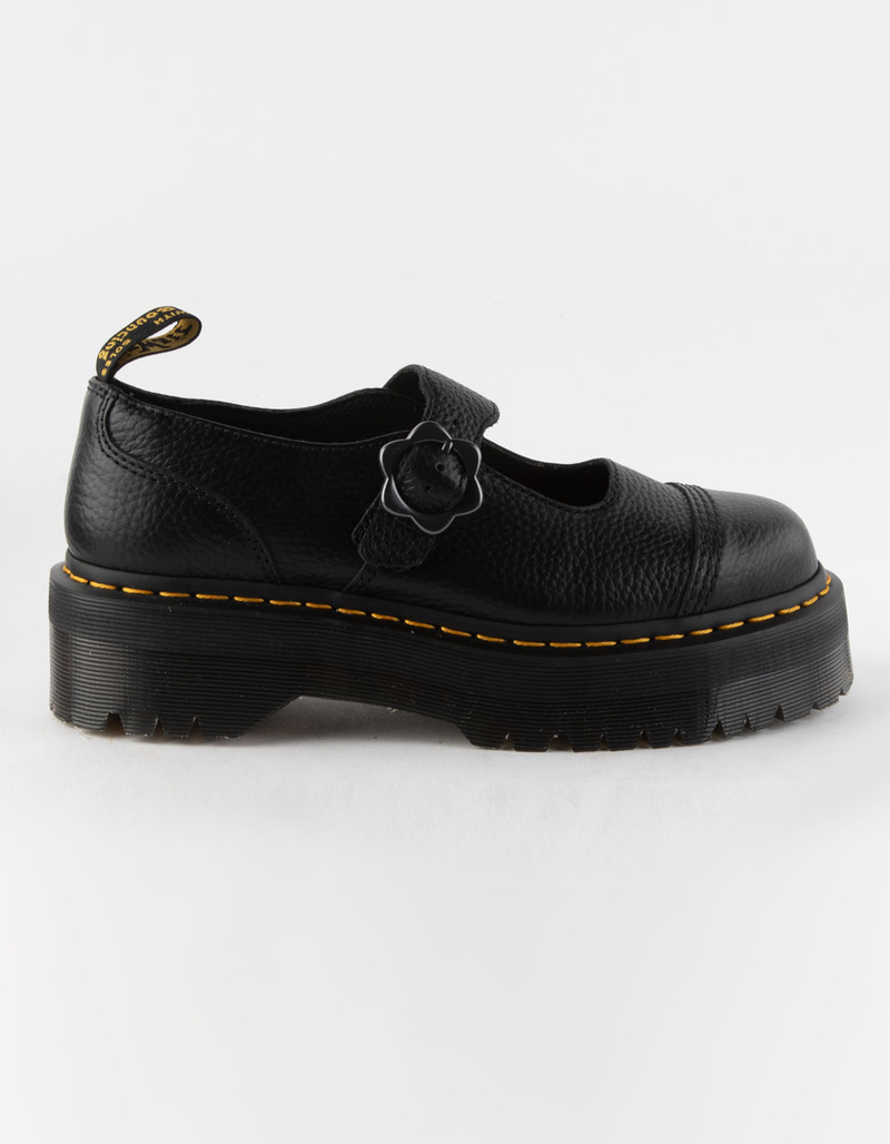 DR. MARTENS Addina Flower Buckle Womens Platform Shoes image number 5