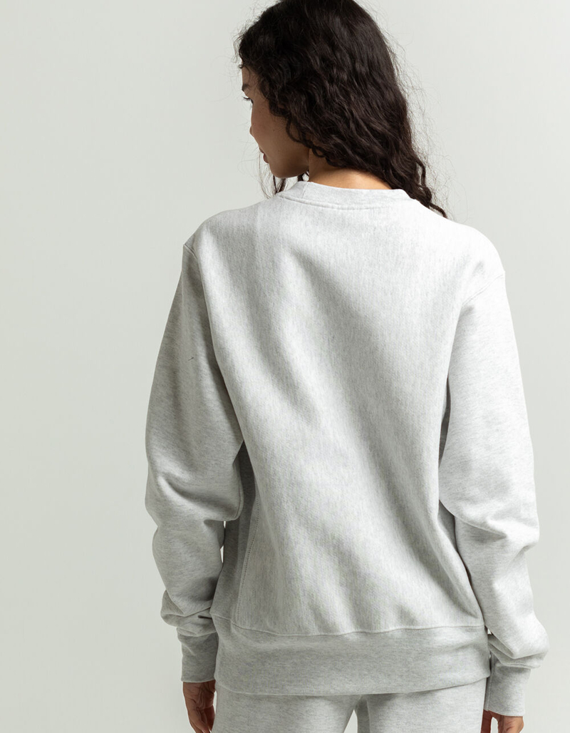 CHAMPION Felt Logo Crew Womens Sweatshirt image number 2