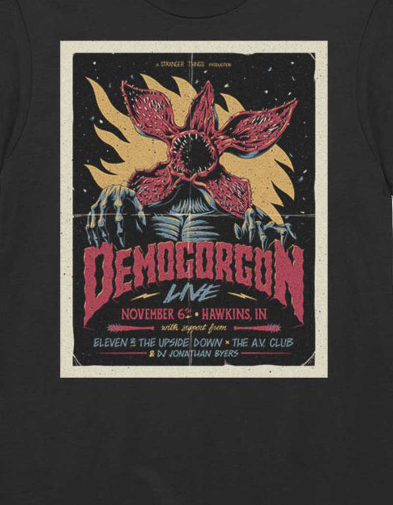 STRANGER THINGS Gig Poster Unisex Tee image number 1