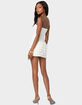 EDIKTED Strapless Ruffled Mini Dress image number 5