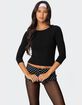 EDIKTED Mary Quarter Sleeve Wide Neck Top image number 1