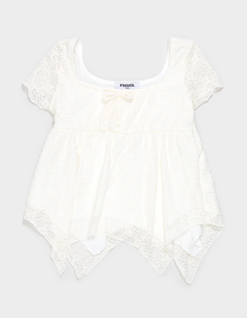 RSQ Girls Texture Babydoll Top Primary Image