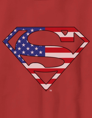 SUPERMAN Americana Logo Unisex Kids Tee Alternative Image