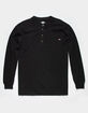 DICKIES Mens Black Pocket Henley image number 1