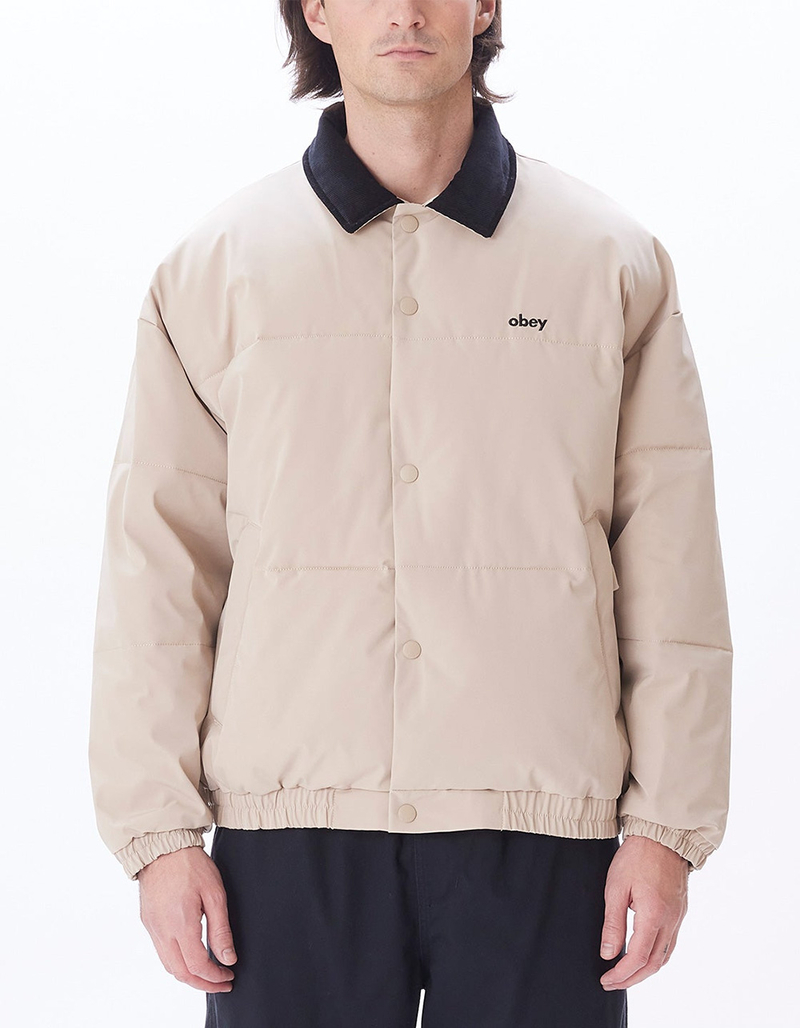 OBEY Whispers Mens Puffer Jacket image number 1