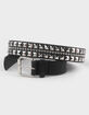 Mini Metal Pyramid Mens Belt image number 1