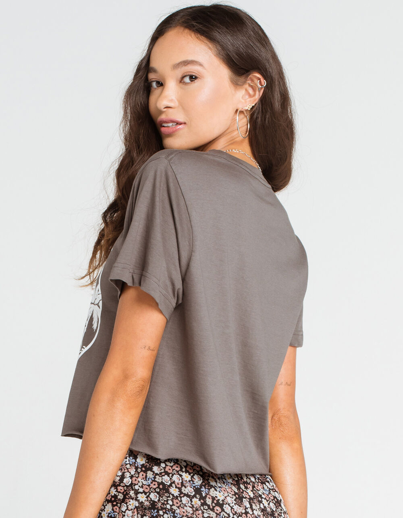 FULL TILT Skeleton Skate Cali Womens Crop Tee image number 2