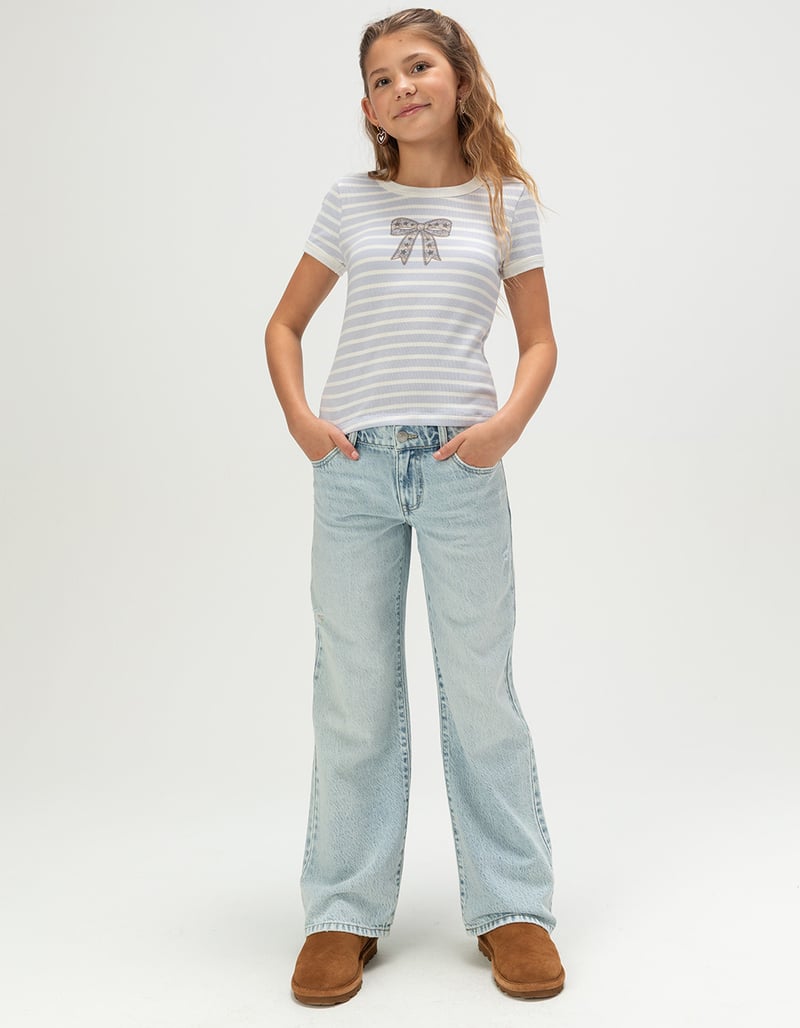 RSQ Girls Low Rise Wide Leg Jeans image number 0