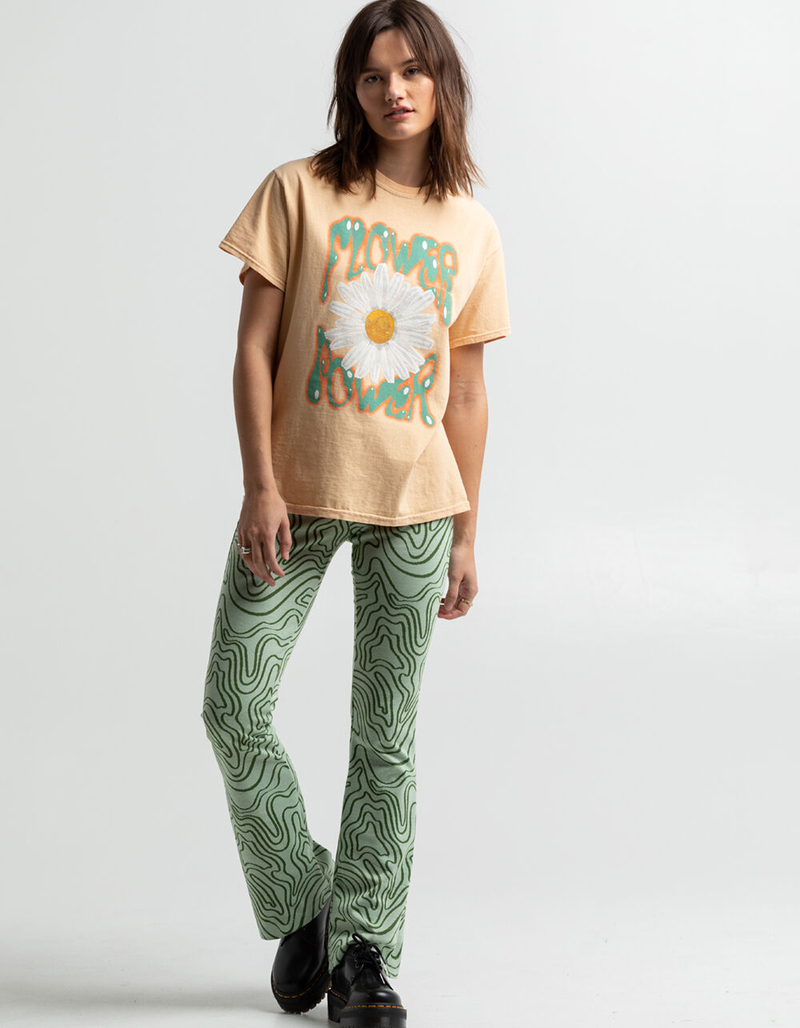 FULL TILT Flower Power Sunflower Womens Tee image number 4