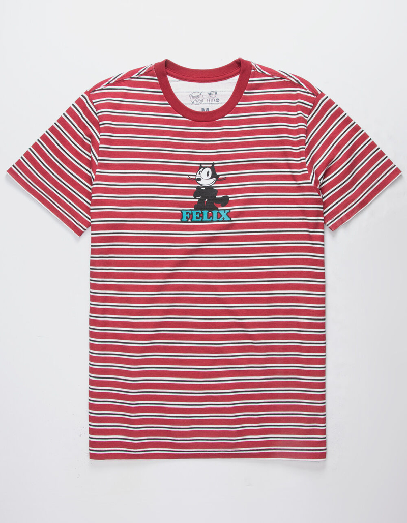 NEON RIOT Felix Stripe Mens T-Shirt image number 0