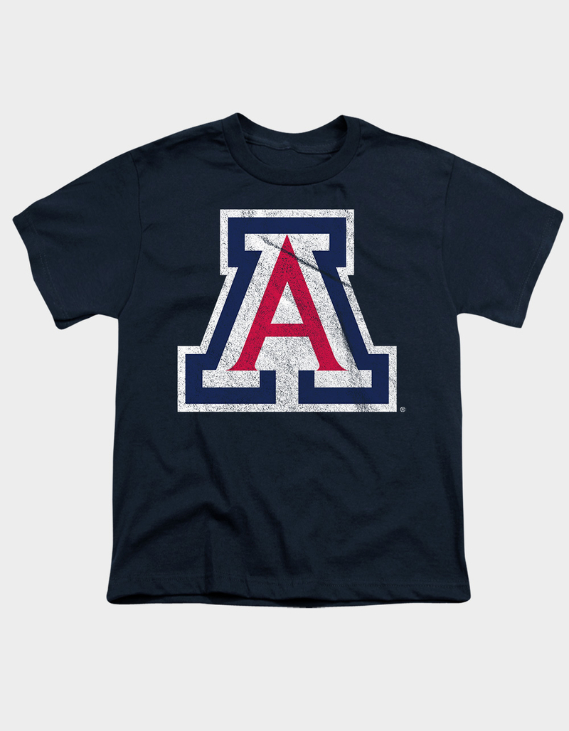 THE UNIVERSITY OF ARIZONA Distressed Primary Logo Boys Tee image number 0
