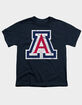 THE UNIVERSITY OF ARIZONA Distressed Primary Logo Boys Tee image number 1
