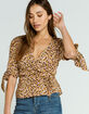CHARLIE HOLIDAY Sofia Womens Wrap Top image number 2