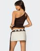 EDIKTED Lina One Shoulder Cut Out Top image number 5